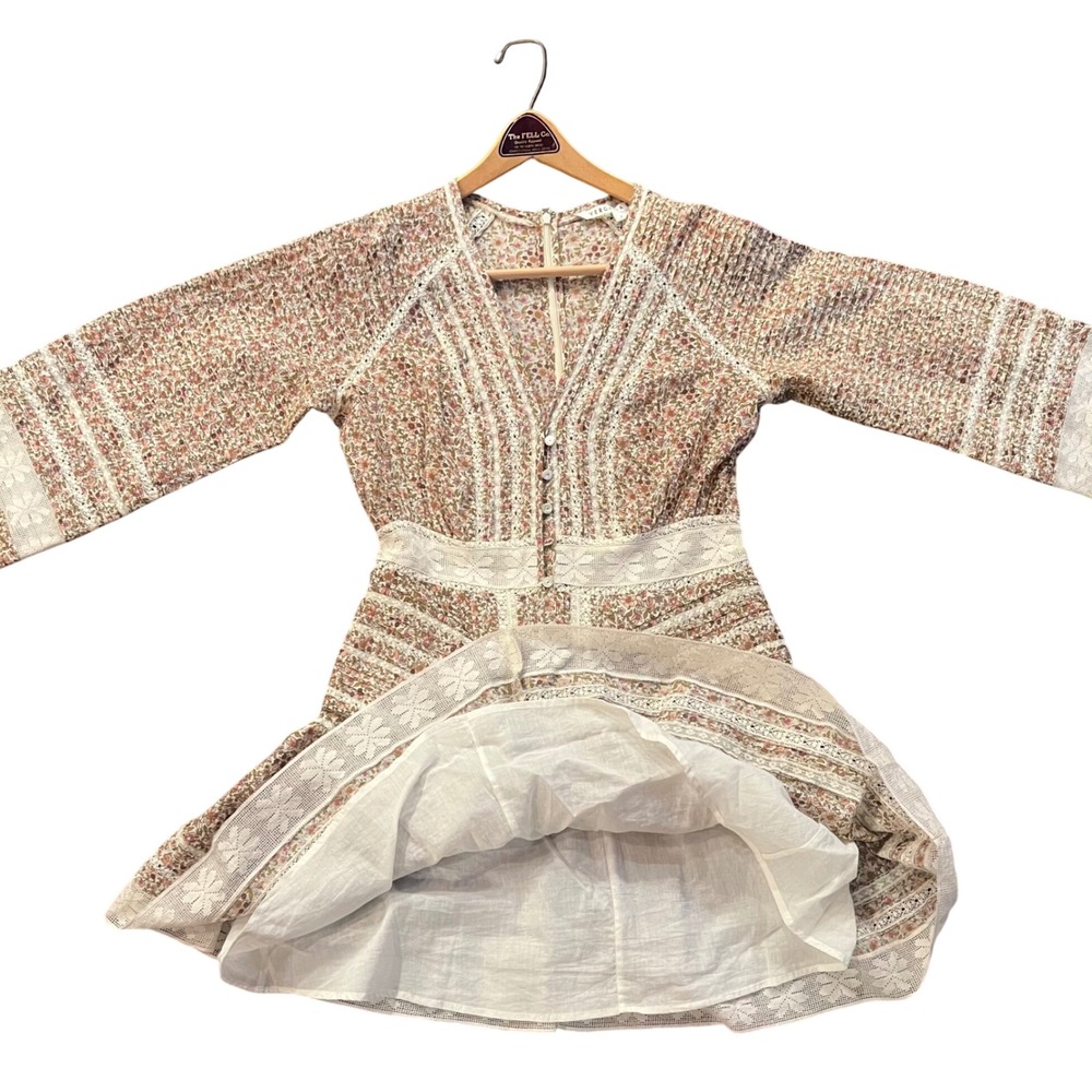 Veronica Beard Addilyn‎ Floral Lace Prairie Boho mini Dress Sz 8 Read EUC - Picture 7 of 16